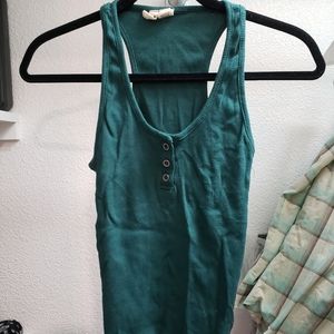 Green crop top